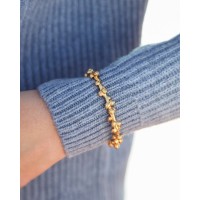 Chloe Bracelet geometric, statement, cuff, 24K Gold vermeil on sterling silver  
