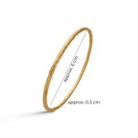 Erato Pine Bracelet geometric, bangle, 24K Gold vermeil on sterling silver  