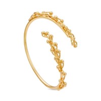 Mimosa Bracelet statement, with flexible wire, 24K Gold vermeil on sterling silver  