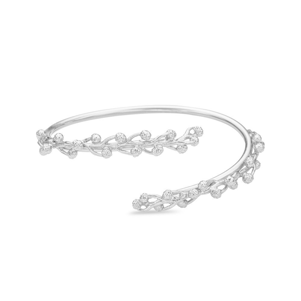 Mimosa Bracelet statement, with flexible wire, Sterling silver  