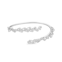 Mimosa Bracelet statement, with flexible wire, Sterling silver  