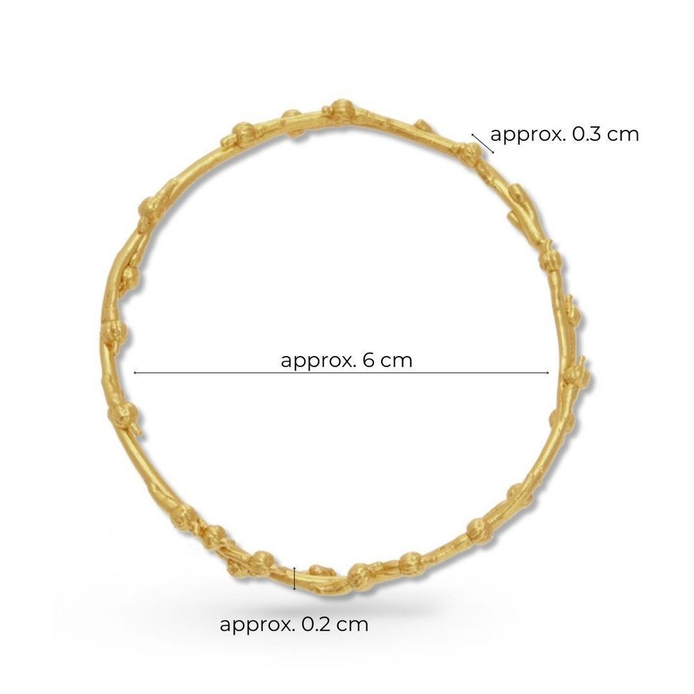 Berenice Bracelet geometric, bangle, 24K Gold vermeil on sterling silver  