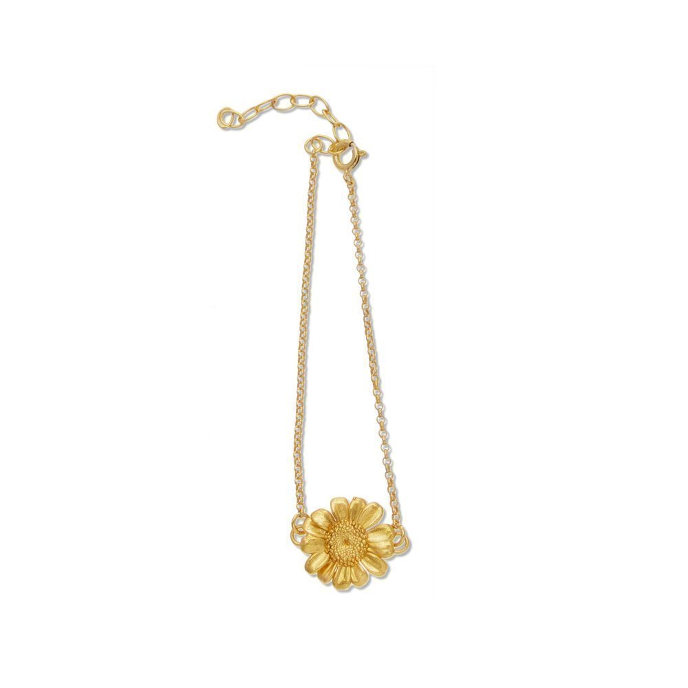 Ismini Daisy Bracelet   24K Gold vermeil on sterling silver  