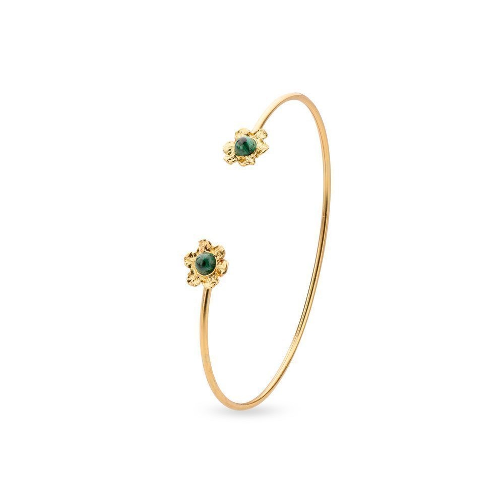 Bracelet  with flexible wire, 24K Gold vermeil on sterling silver  