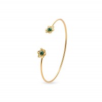 Bracelet  with flexible wire, 24K Gold vermeil on sterling silver  