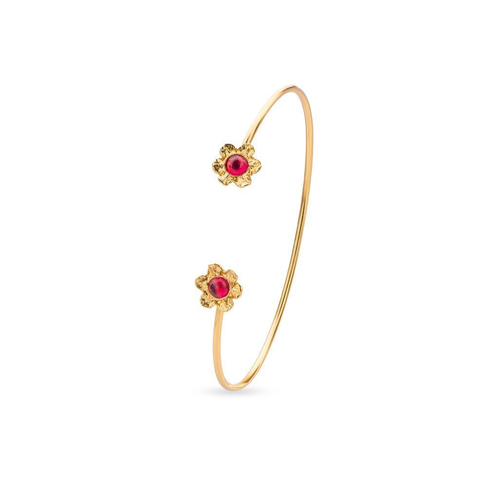 Bracelet  with flexible wire, 24K Gold vermeil on sterling silver  