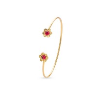 Bracelet  with flexible wire, 24K Gold vermeil on sterling silver  