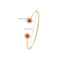 Bracelet  with flexible wire, 24K Gold vermeil on sterling silver  