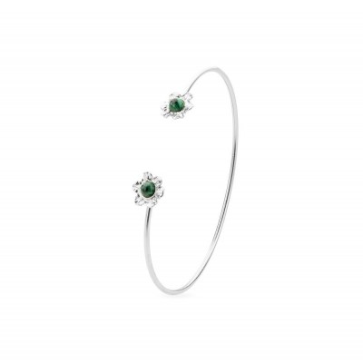 Nefeli Bracelet  with flexible wire, Sterling silver  