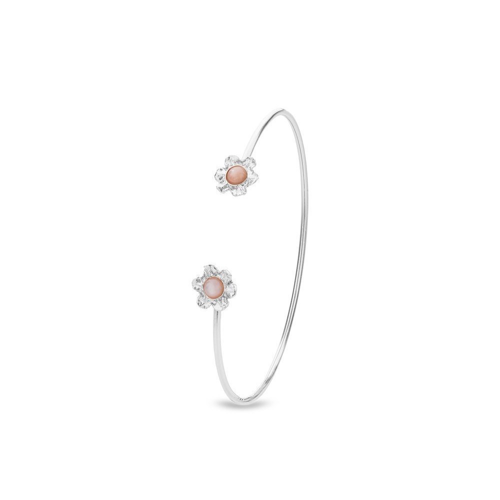 Nefeli Bracelet  with flexible wire, Sterling silver  