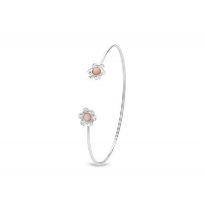 Nefeli Bracelet  with flexible wire, Sterling silver  