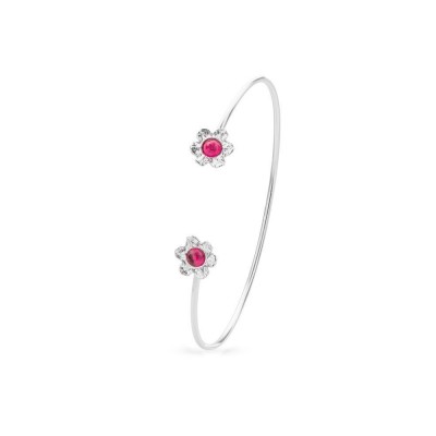 Nefeli Bracelet  with flexible wire, Sterling silver  