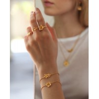 Nefeli Bracelet mini  24K Gold vermeil on sterling silver Mop 