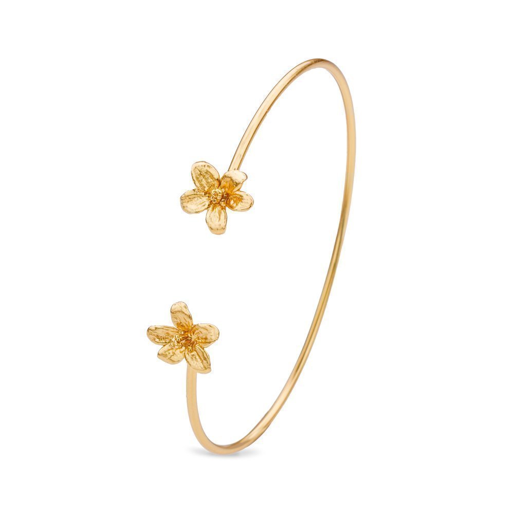 Persephone Bracelet mini with flexible wire, 24K Gold vermeil on sterling silver  