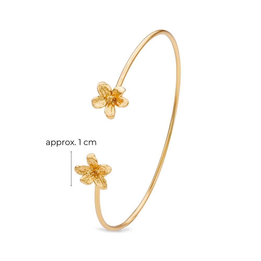 Persephone Bracelet mini with flexible wire, 24K Gold vermeil on sterling silver  