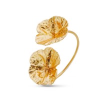 Euphoria Poppy Bracelet statement, with flexible wire, 24K Gold vermeil on sterling silver  