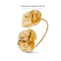 Euphoria Poppy Bracelet statement, with flexible wire, 24K Gold vermeil on sterling silver  