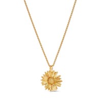 Daisy Field Daisy Pendant  layer, with detachable motif, 24K Gold vermeil on sterling silver  
