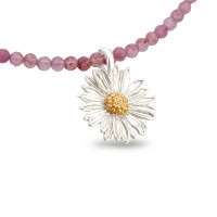 Daisy Field Daisy Pendant  layer, 24K Gold and sterling silver  