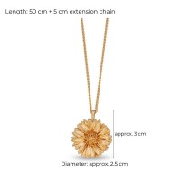 Daisy Field Daisy Pendant statement,  24K Gold vermeil on sterling silver  