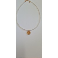 Daisy Field Daisy Pendant  layer, with detachable motif, 24K Gold vermeil on sterling silver  