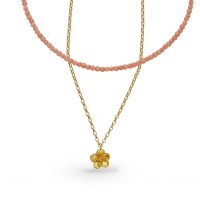 Phillis Pendant mini layer, 24K Gold vermeil on sterling silver  