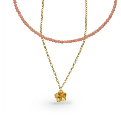 Phillis Pendant mini layer, 24K Gold vermeil on sterling silver  