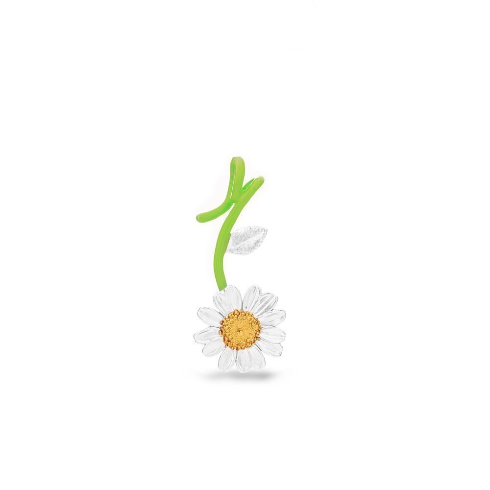 Margia Daisy Pendant   24K Gold and sterling silver  
