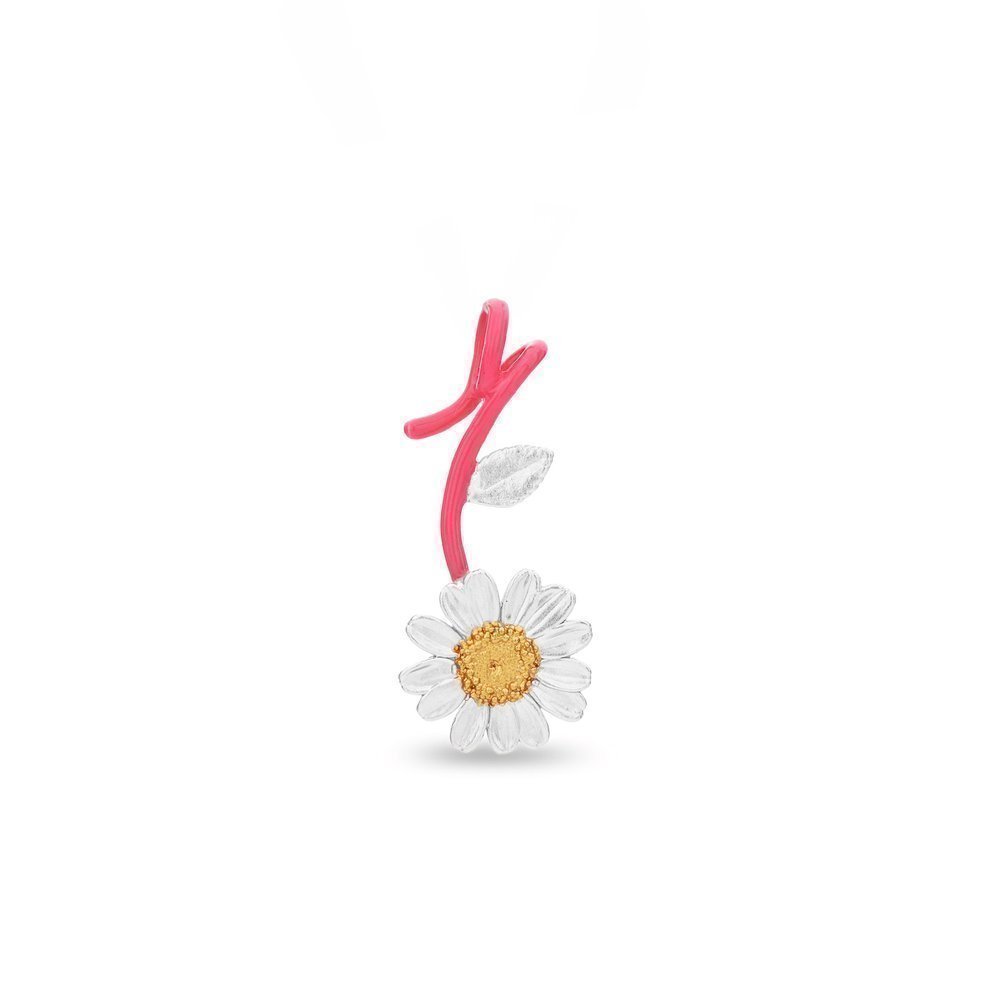 Margia Daisy Pendant   24K Gold and sterling silver  