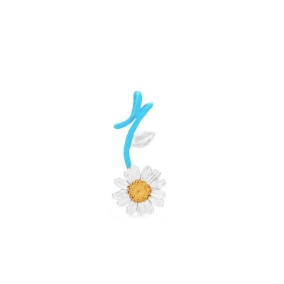 Margia Daisy Pendant   24K Gold and sterling silver  