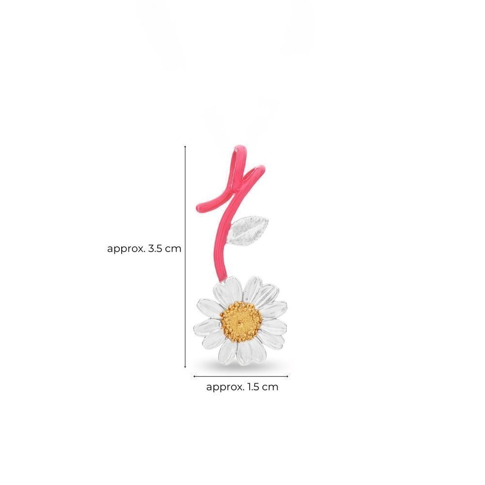 Margia Daisy Pendant   24K Gold and sterling silver  