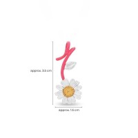 Margia Daisy Pendant   24K Gold and sterling silver  