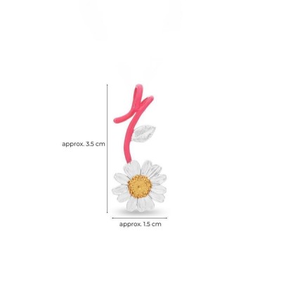 Margia Daisy Pendant   24K Gold and sterling silver  