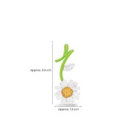 Margia Daisy Pendant   24K Gold and sterling silver  