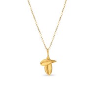 Cross & Crosslets Olive Pendant  layer, 24K Gold vermeil on sterling silver  