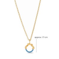 Helios Pendant mini layer, with detachable motif, 24K Gold vermeil on sterling silver White Coral 