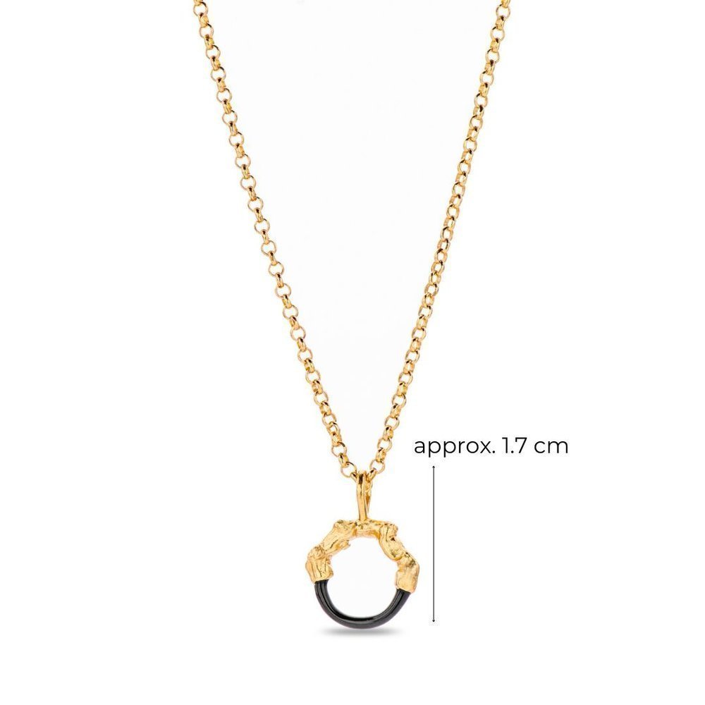 Helios Pendant mini layer, with detachable motif, 24K Gold vermeil on sterling silver White Coral 