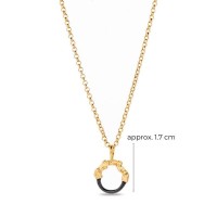 Helios Pendant mini layer, with detachable motif, 24K Gold vermeil on sterling silver White Coral 