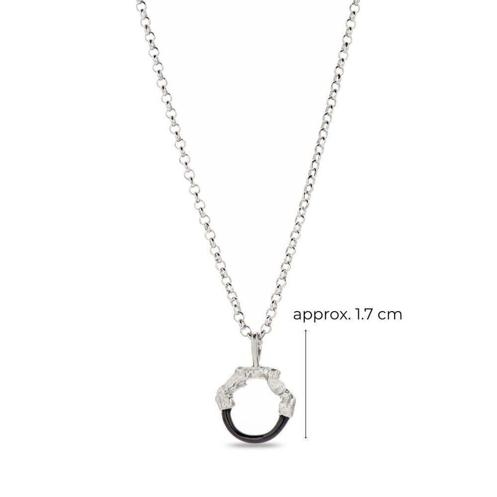 Helios Pendant mini layer, with detachable motif, Sterling silver  