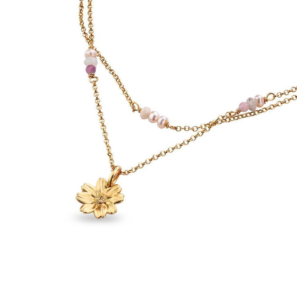 Daisy Pendant   24K Gold vermeil on sterling silver  