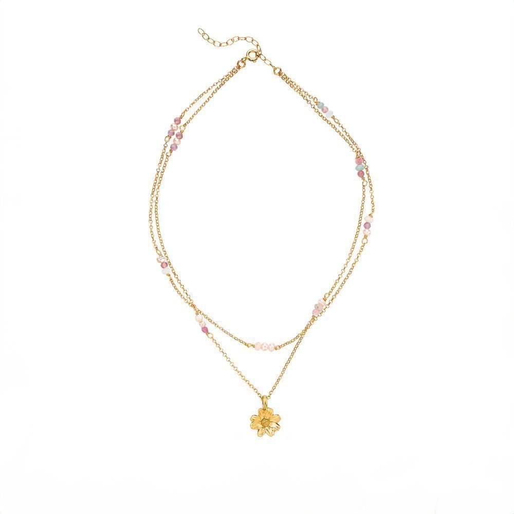 Daisy Pendant   24K Gold vermeil on sterling silver  