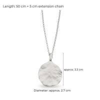 Moonlight Pendant statement, with detachable motif, Sterling silver  