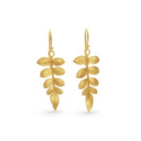 Memories Jasmine Earrings  drops & dangles, 24K Gold vermeil on sterling silver  