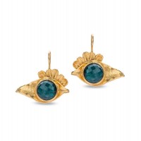 Alexia Jasmine Earrings statement, drops & dangles, with steady hook, 24K Gold vermeil on sterling silver  