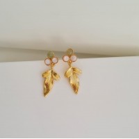 Callidora Jasmine Earrings mini drops & dangles, 24K Gold vermeil on sterling silver  