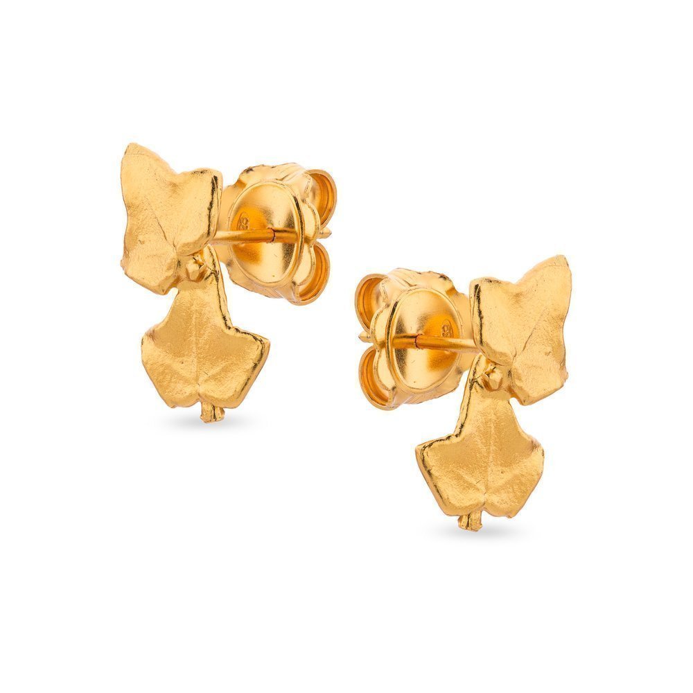 Eva Ivy Earrings  climbers, 24K Gold vermeil on sterling silver  
