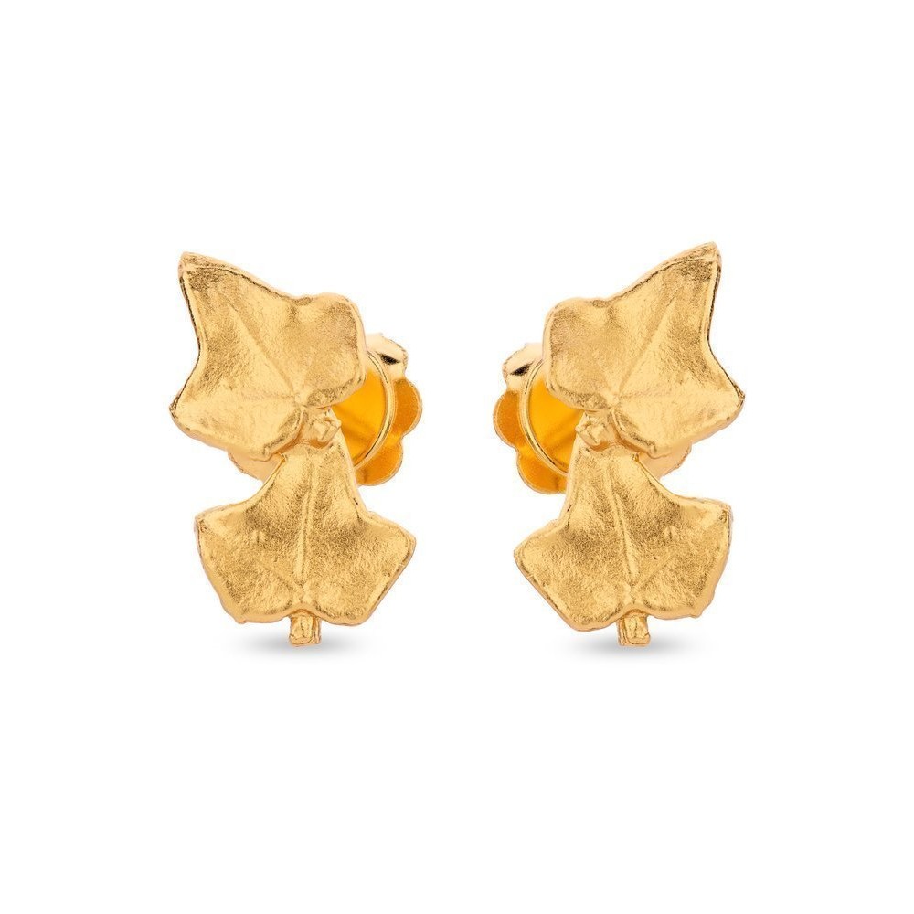 Eva Ivy Earrings  climbers, 24K Gold vermeil on sterling silver  