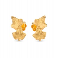 Eva Ivy Earrings  climbers, 24K Gold vermeil on sterling silver  