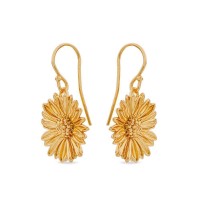Daisy Field Daisy Earrings  drops & dangles, with hooks, 24K Gold vermeil on sterling silver  