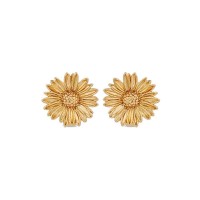 Daisy Field Daisy Earrings  clip-ons, 24K Gold vermeil on sterling silver  